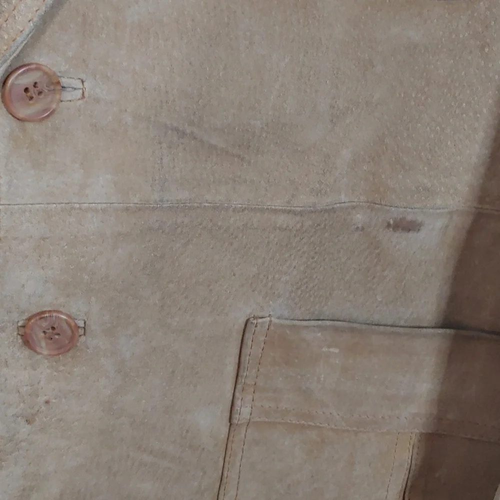VTG McGregor Blazer Tan Suede Leather Coat Men's Size 42